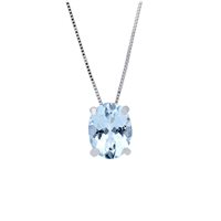 Necklace Babila Milano Woman Colore in White Gold Acquamarina 103156